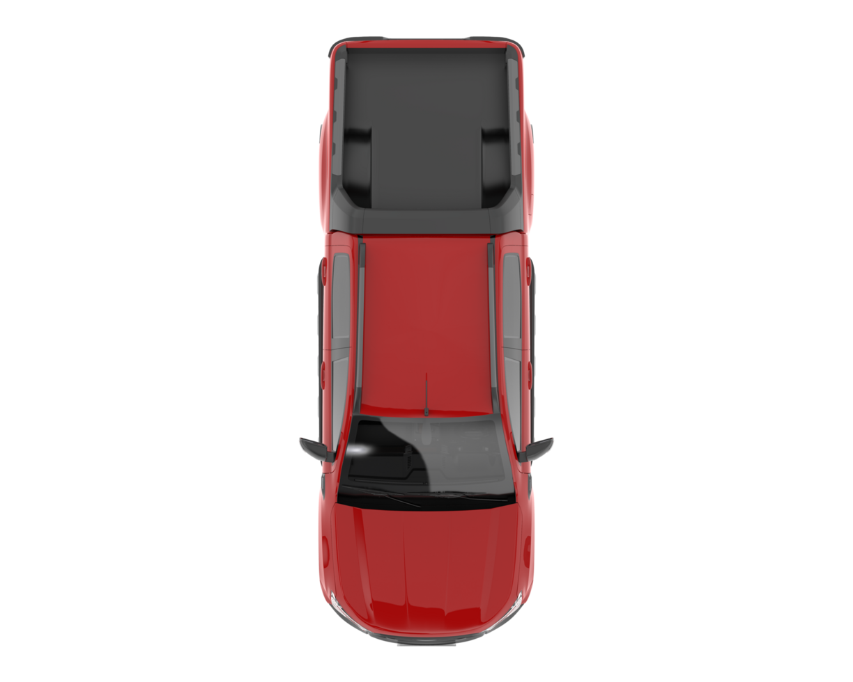 Pickup truck isolated on background. 3d rendering - illustration png