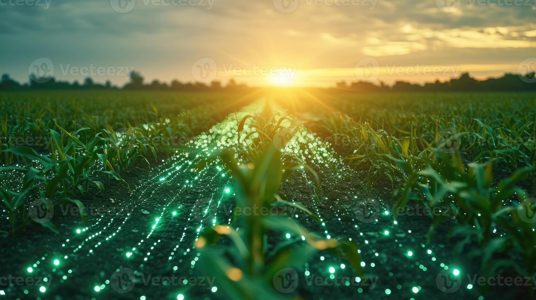 ai generado moderno agrícola tecnologías revolucionar agricultura practicas en el granja, optimizando eficiencia, ai generado foto