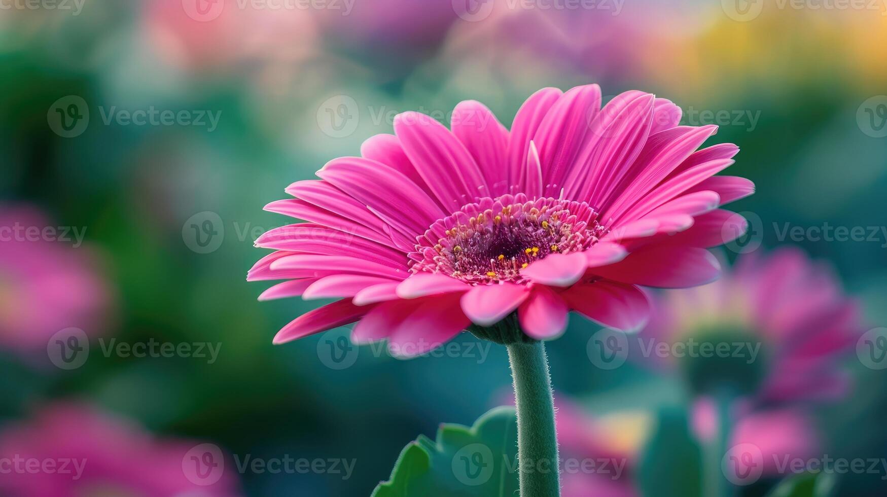 AI generated Close-up of a beautiful spring flower, showcasing colorful petals and intricate plant details, Ai Generated. photo