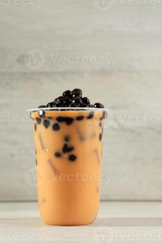 Iced Thai Tea Bubble photo