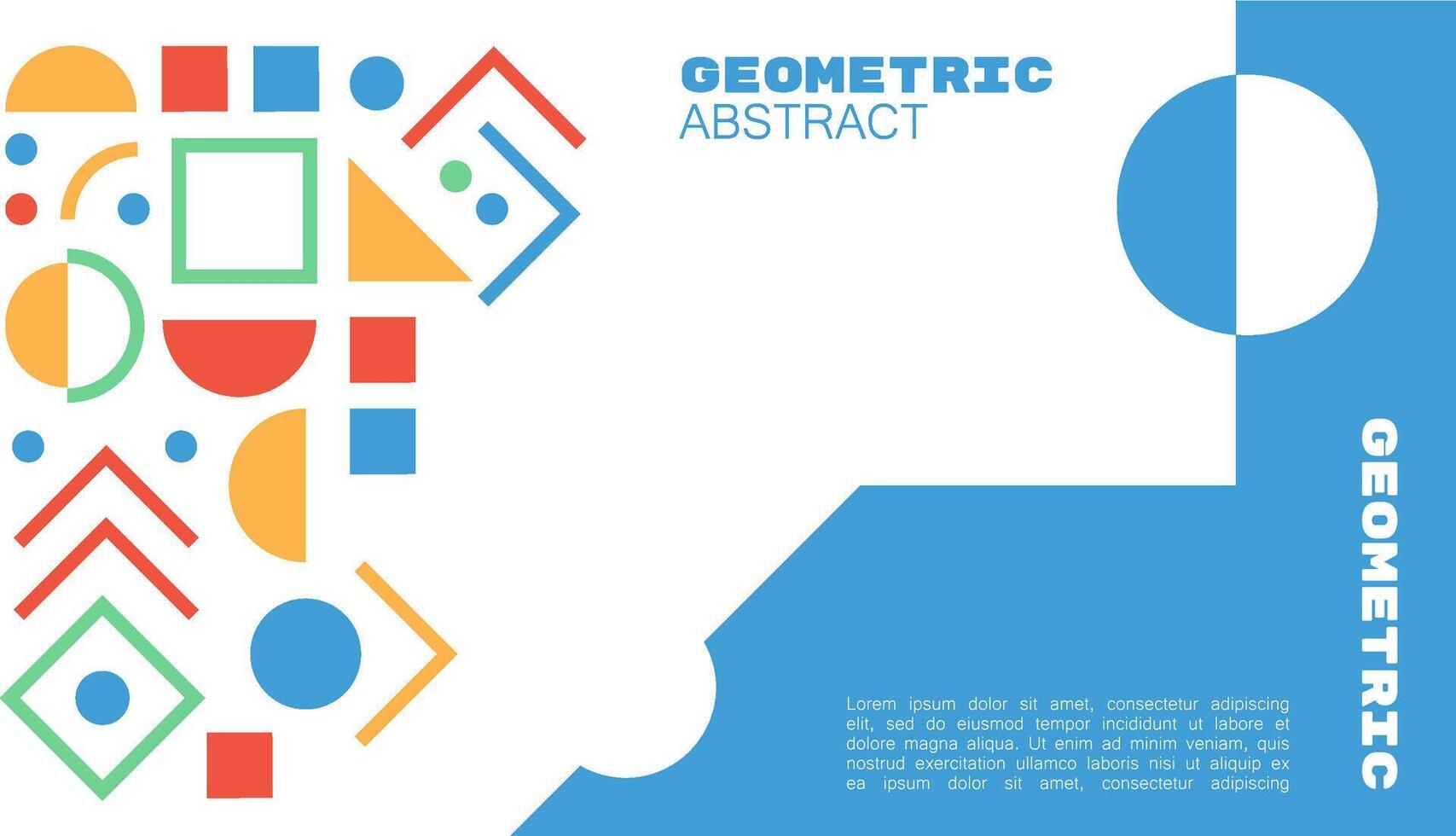 Abstract geometric shape  brutalism background. vector illustration. modern and simple element