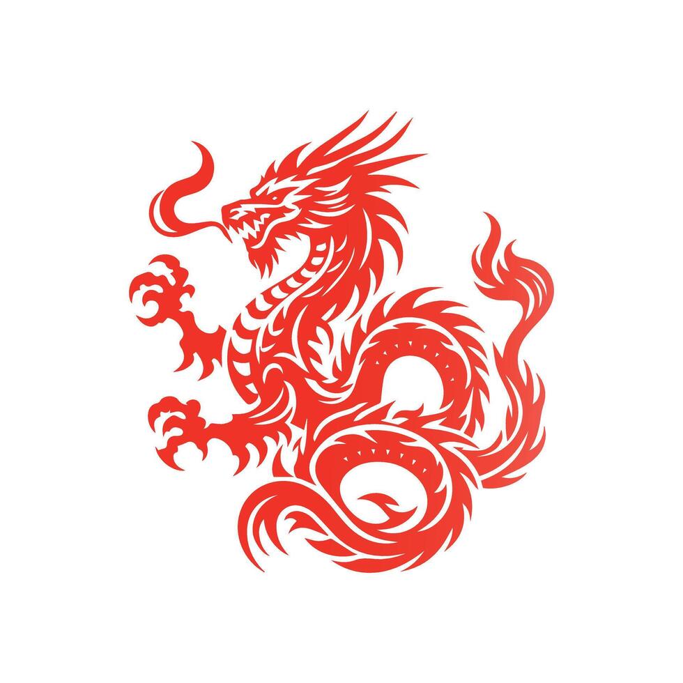 Gradient dragon logo designs for vector illustration.