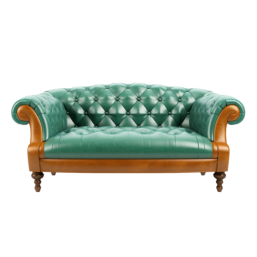 AI generated Beautiful sofa png isolated on transparent background
