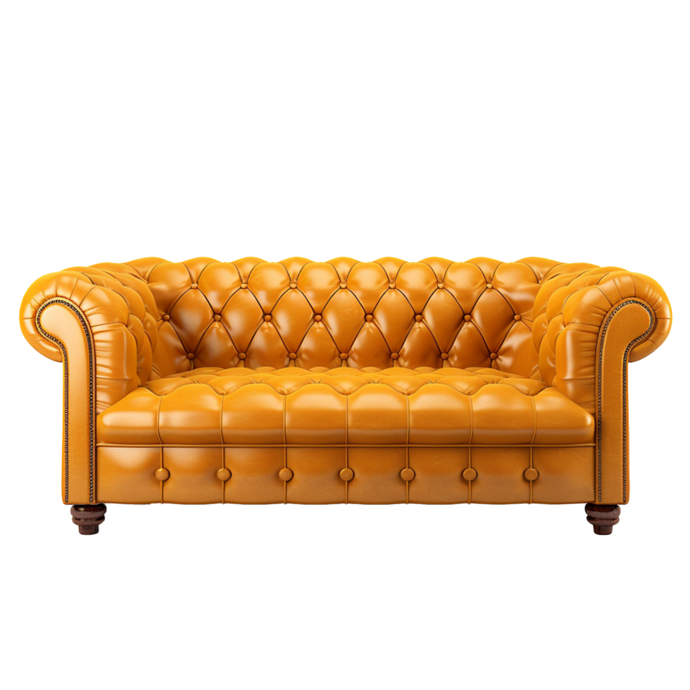 AI generated Beautiful sofa png isolated on transparent background