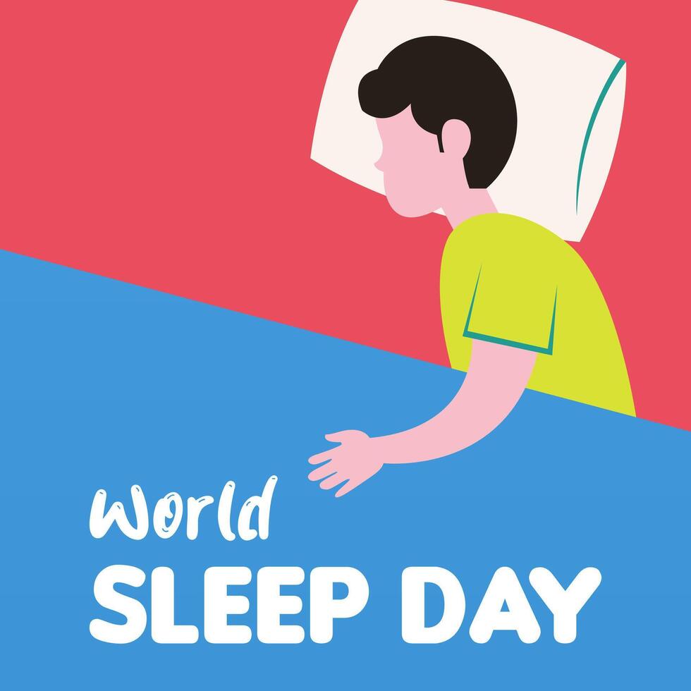 World sleep day background illustrtaion vector