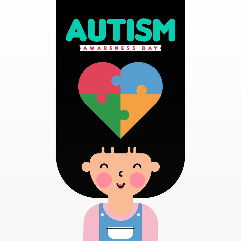 plano mundo autismo conciencia día ilustración antecedentes vector