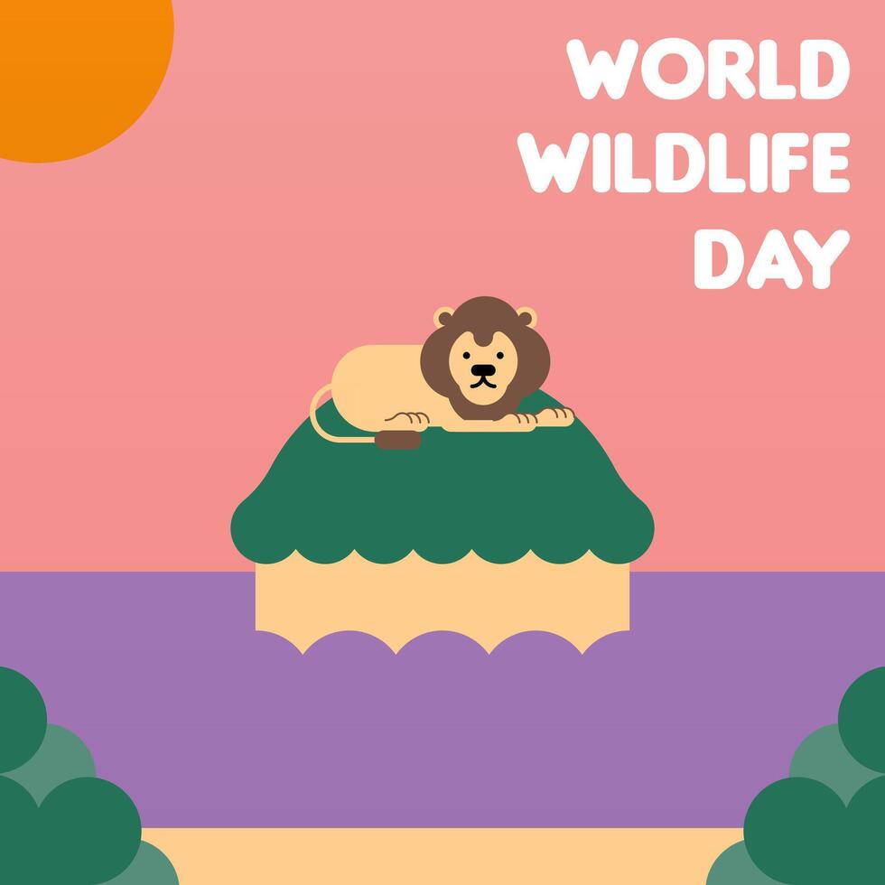 world-wildlife-day-illustration-background-38450336-vector-art-at-vecteezy