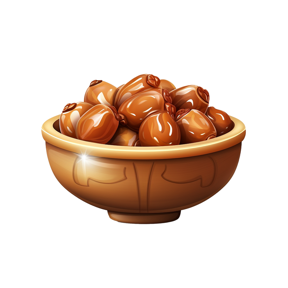 AI generated Ramadan dates png isolated on transparent background
