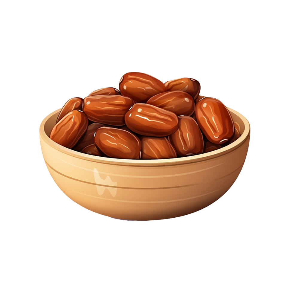 AI generated Ramadan dates png isolated on transparent background