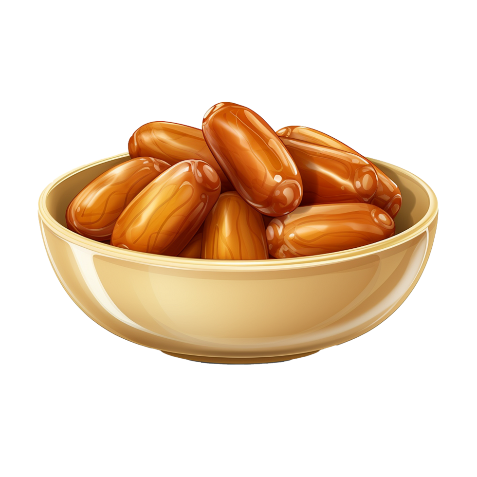 AI generated Ramadan dates png isolated on transparent background