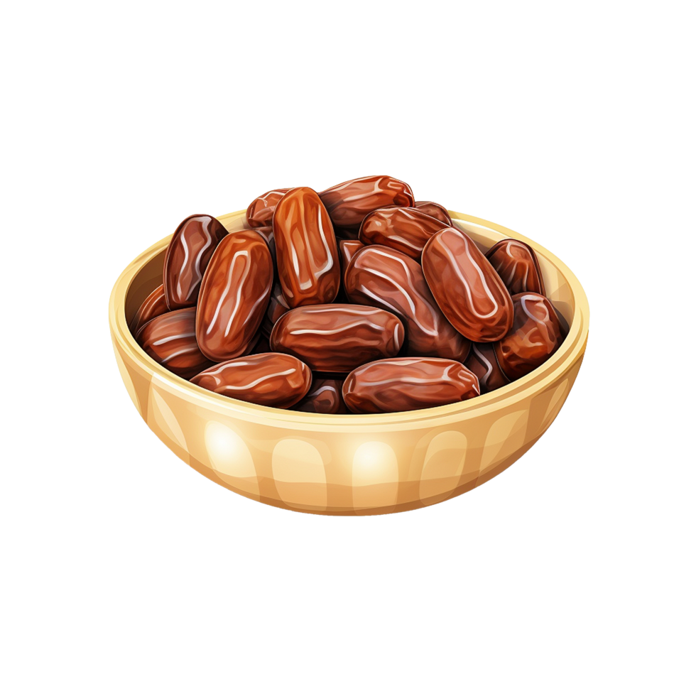 AI generated Ramadan dates png isolated on transparent background