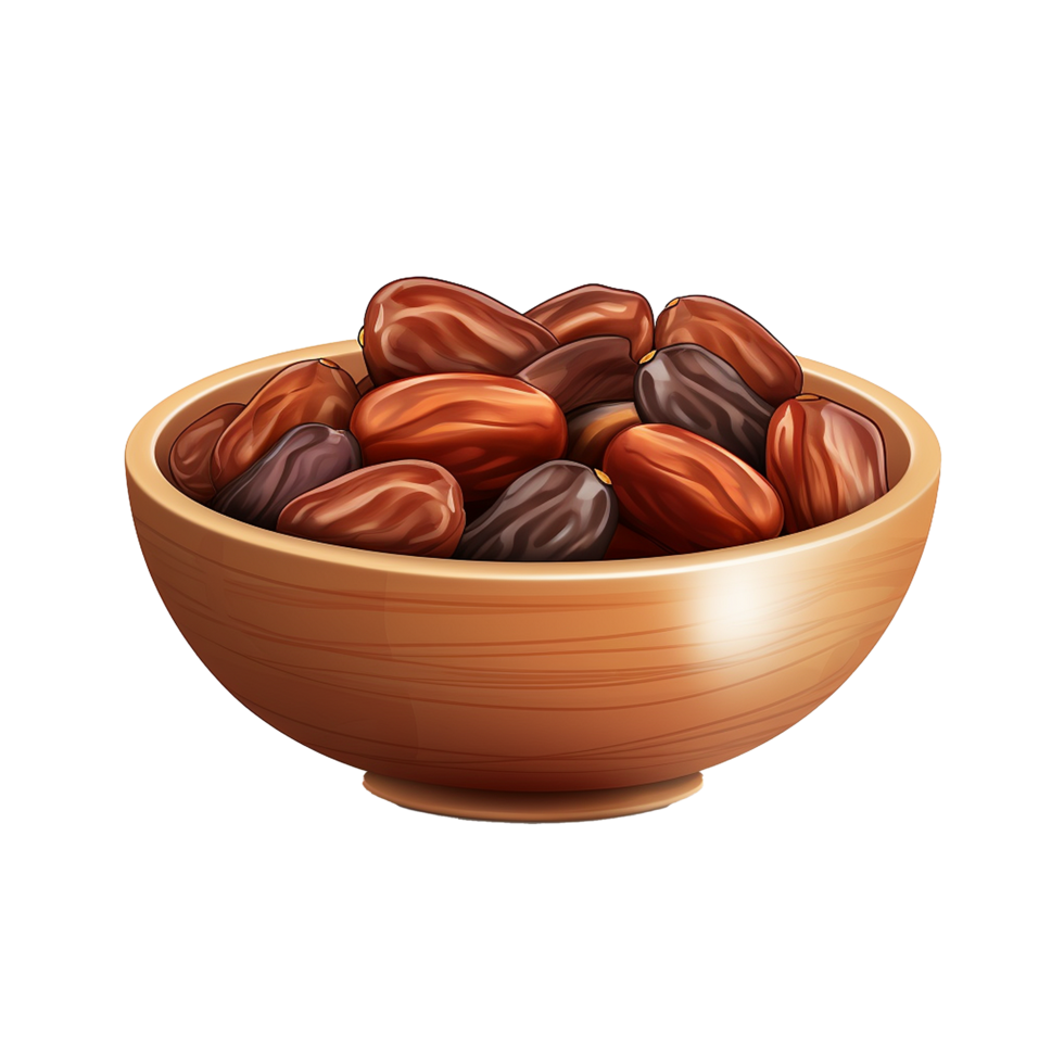 AI generated Ramadan dates png isolated on transparent background