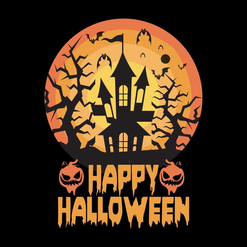 diseño de camiseta de halloween vector