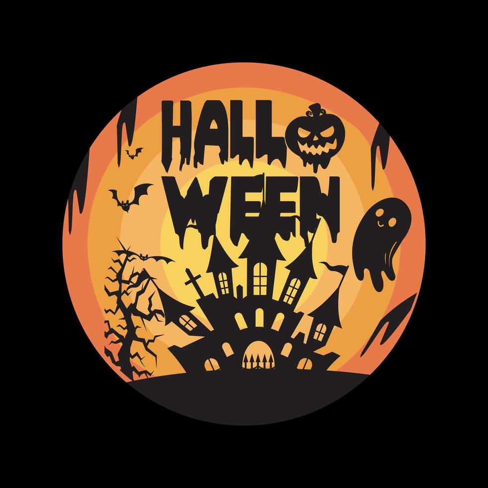 diseño de camiseta de halloween vector