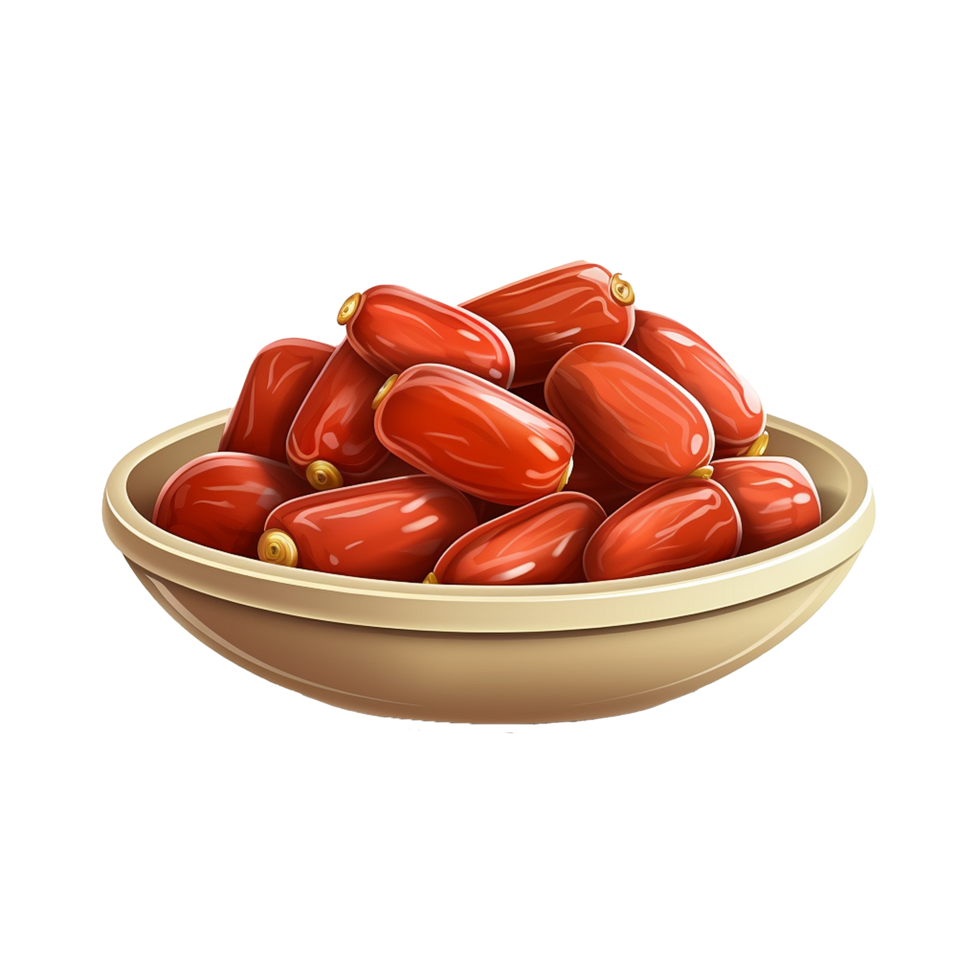 AI generated Ramadan dates png isolated on transparent background