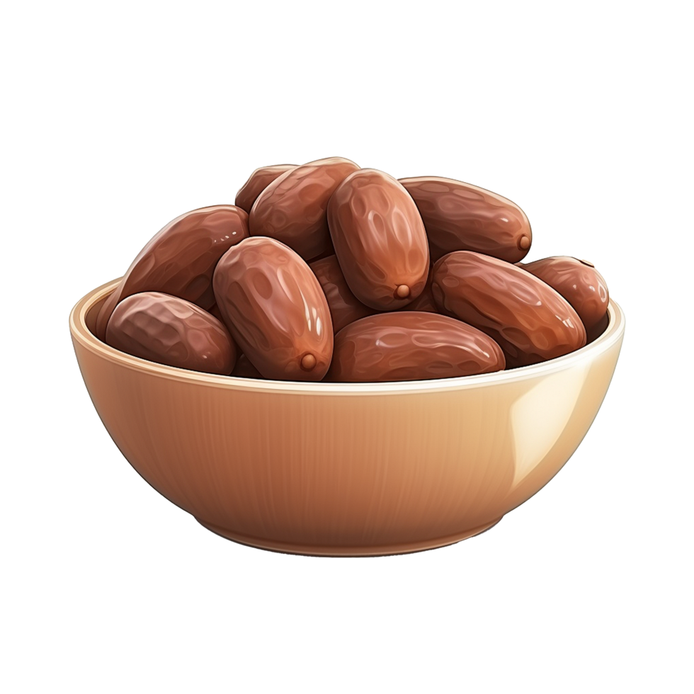 AI generated Ramadan dates png isolated on transparent background