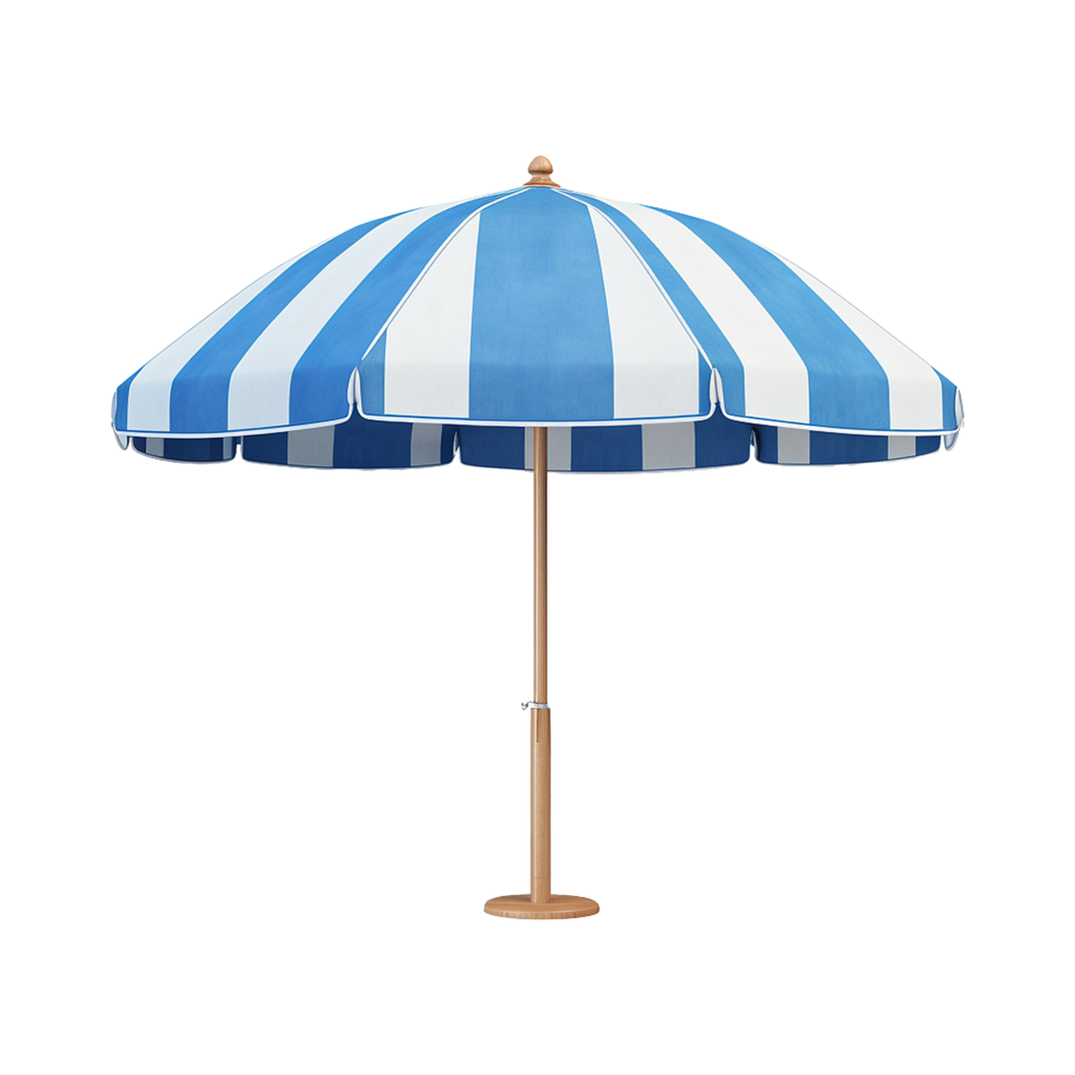 AI generated Beach umbrella isolated on transparent background png