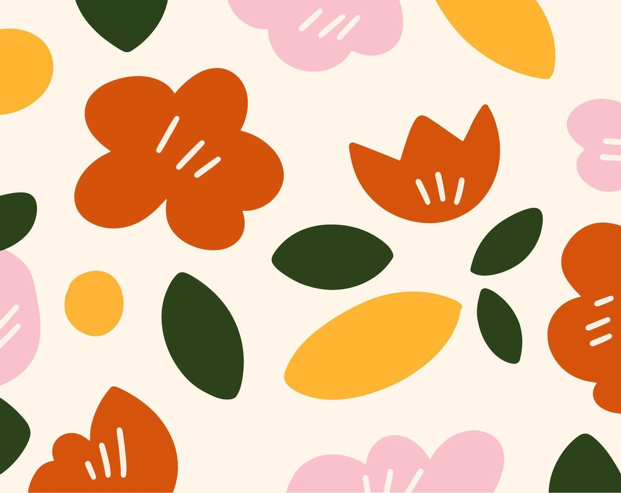 flower and leaves background design for templates. vector