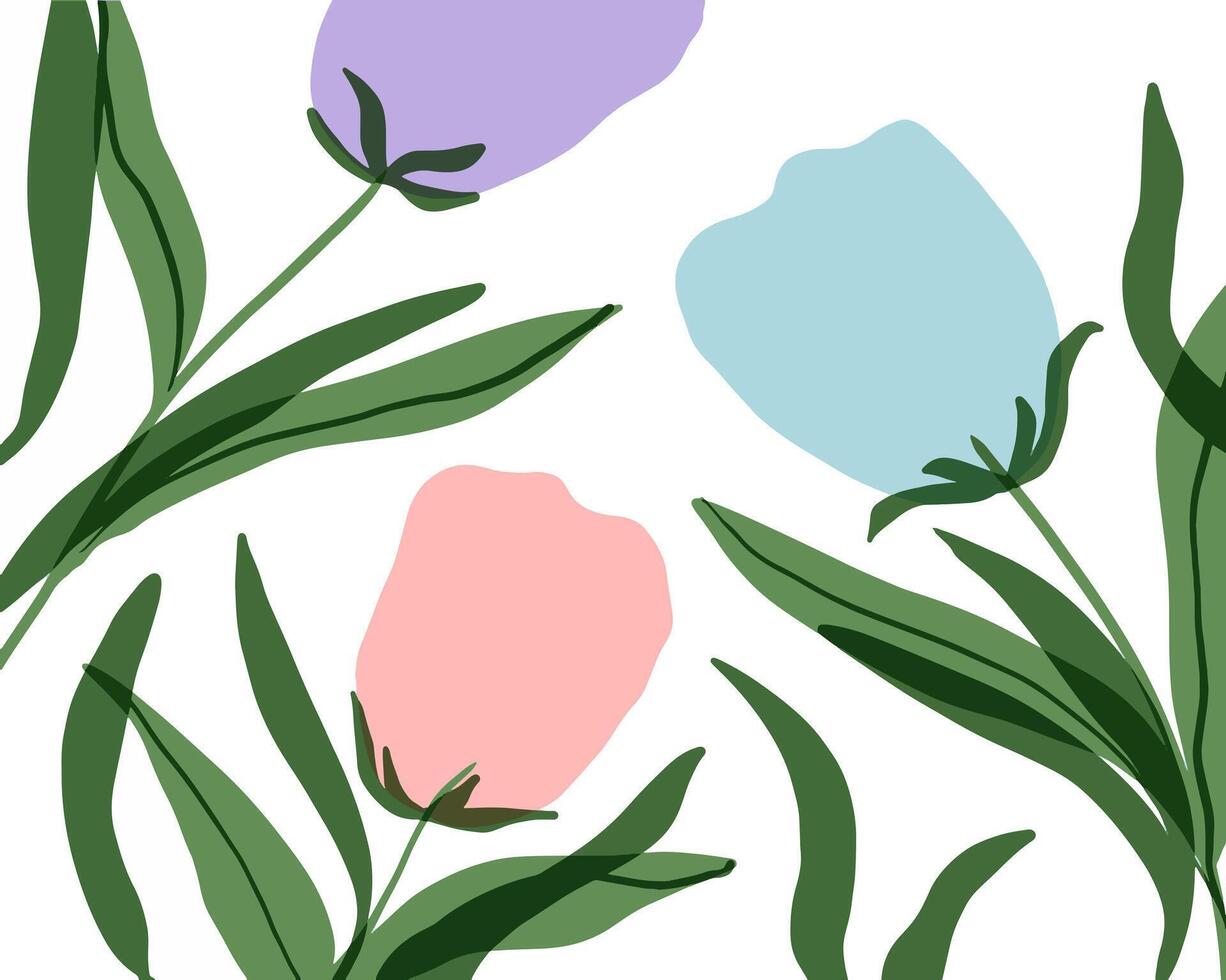 flowers background design for templates. vector