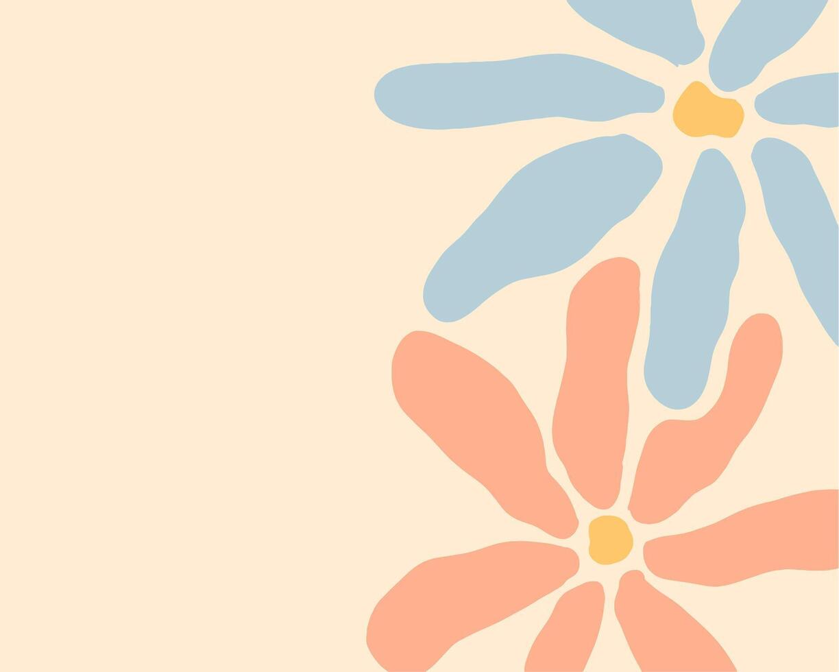 flowers background design for templates. vector