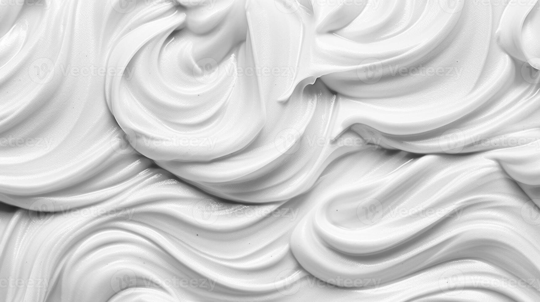 AI generated The texture of white yogurt, milk cream surface AI Generated photo