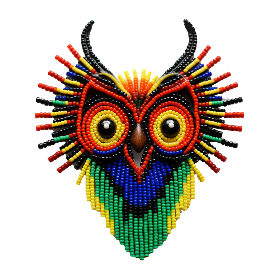 AI generated Beadwark craft isolated on transparent background png