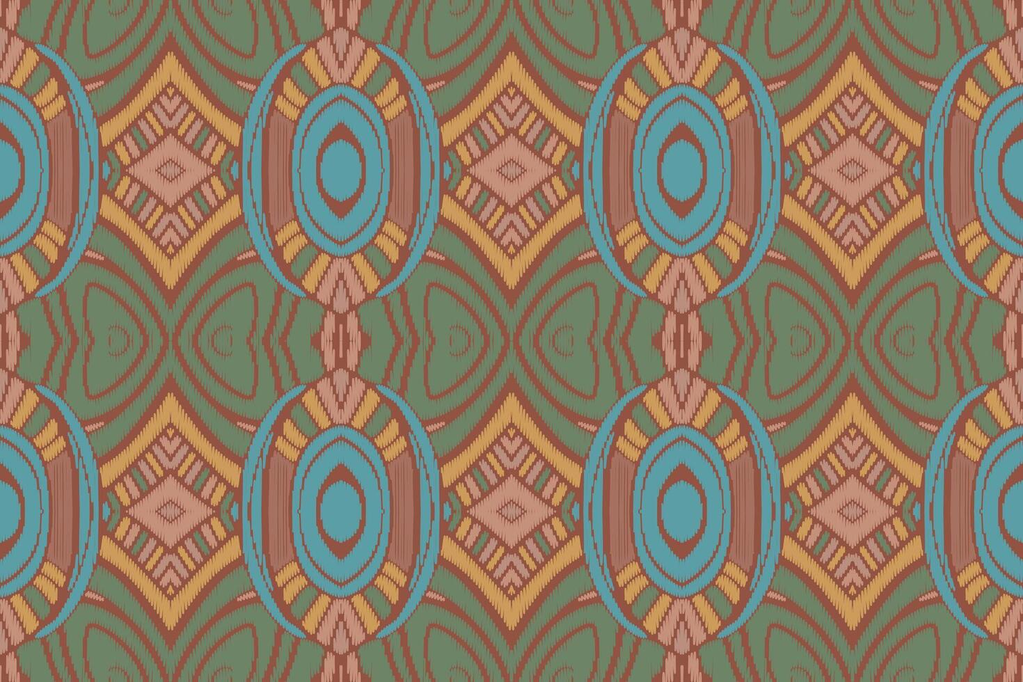 fabric ikat seamless pattern geometric ethnic traditional embroidery style.Design for background,carpet,mat,sarong,clothing,Vector illustration. vector