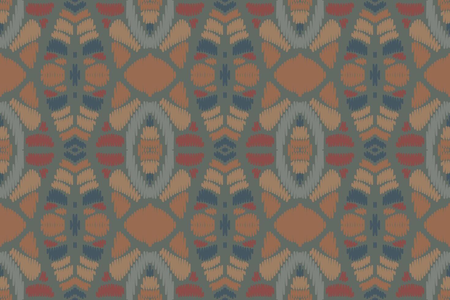 patrón étnico ikat sin costuras en tribal. diseño para fondo, papel pintado, ilustración vectorial, tela, ropa, moqueta, textil, batik, bordado. vector