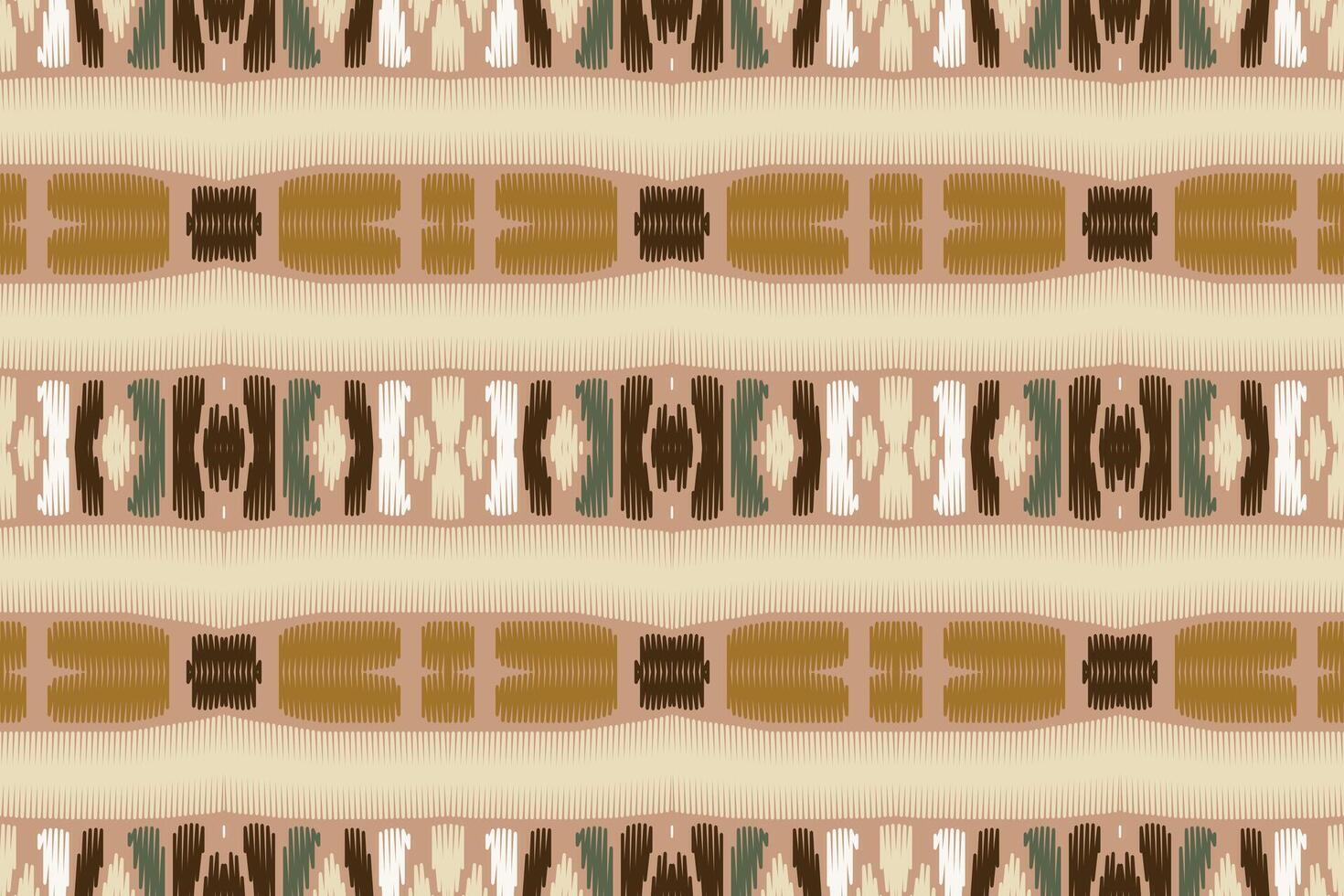 tela ikat de patrones sin fisuras estilo de bordado tradicional étnico geométrico. diseño para fondo, alfombra, estera, sarong, ropa, ilustración vectorial. vector