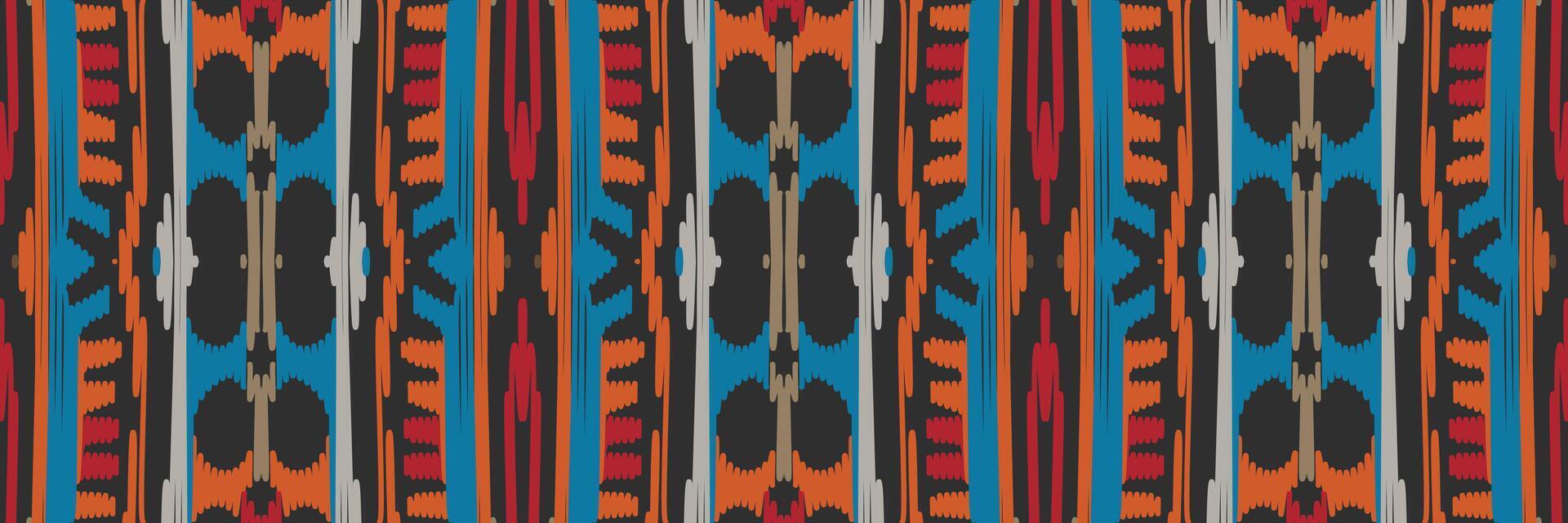 patrón ikat en tribal. geométrico étnico tradicional. estilo mexicano a rayas. diseño para fondo, papel tapiz, ilustración vectorial, tela, ropa, batik, alfombra, bordado. vector