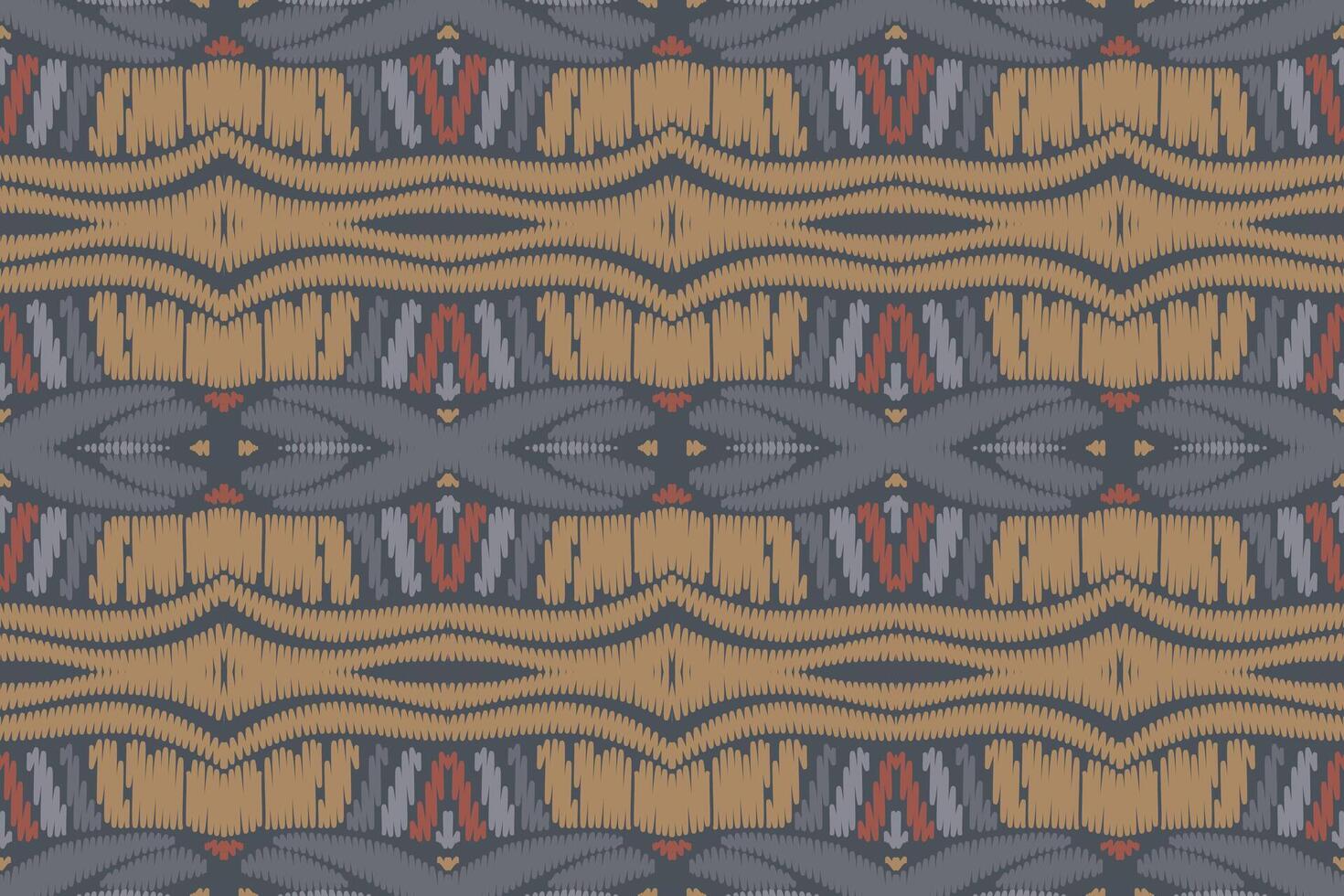 ikat diseña un patrón cruzado tribal sin costuras. étnico geométrico batik ikkat vector digital diseño textil para estampados tela sari mughal cepillo símbolo franjas textura kurti kurtis kurtas