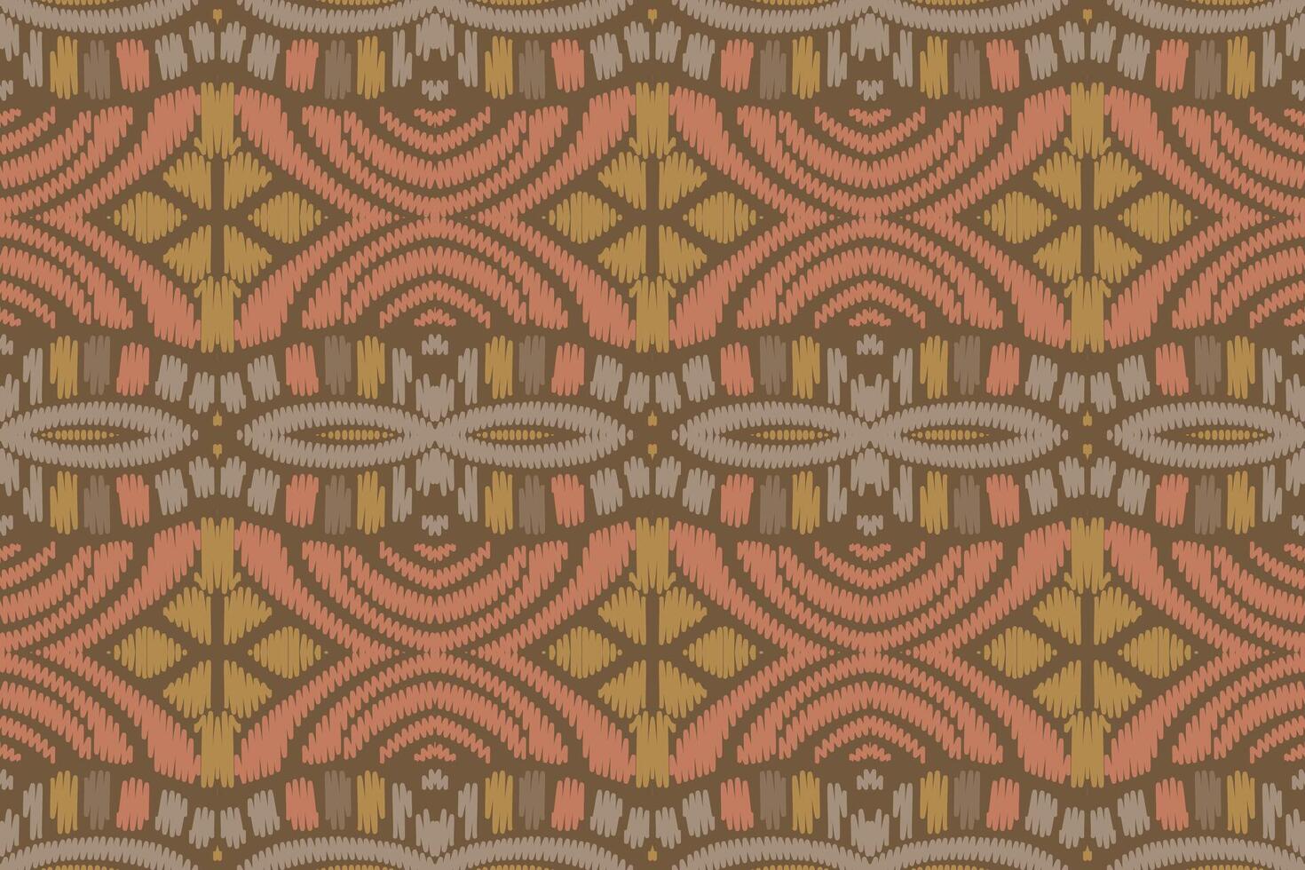 ikat diseña un patrón cruzado tribal sin costuras. étnico geométrico batik ikkat vector digital diseño textil para estampados tela sari mughal cepillo símbolo franjas textura kurti kurtis kurtas