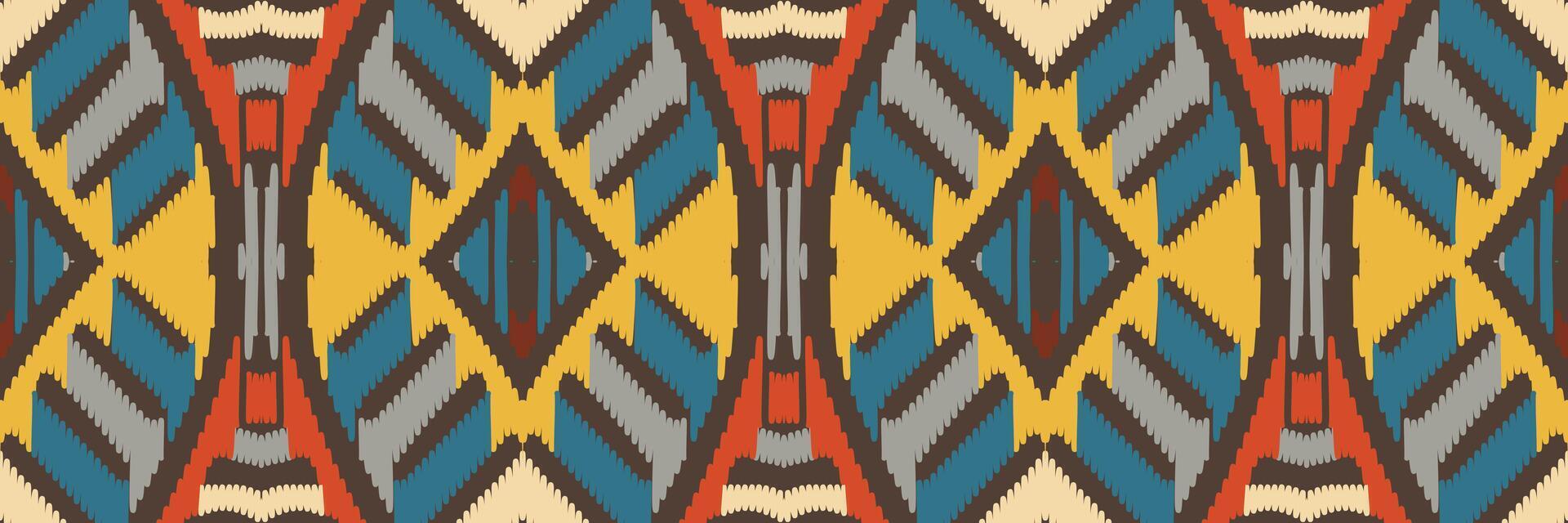 Ikat pattern in tribal. Geometric ethnic traditional. Mexican striped style. Design for background, wallpaper, vector illustration, fabric, clothing, batik, carpet, embroidery.