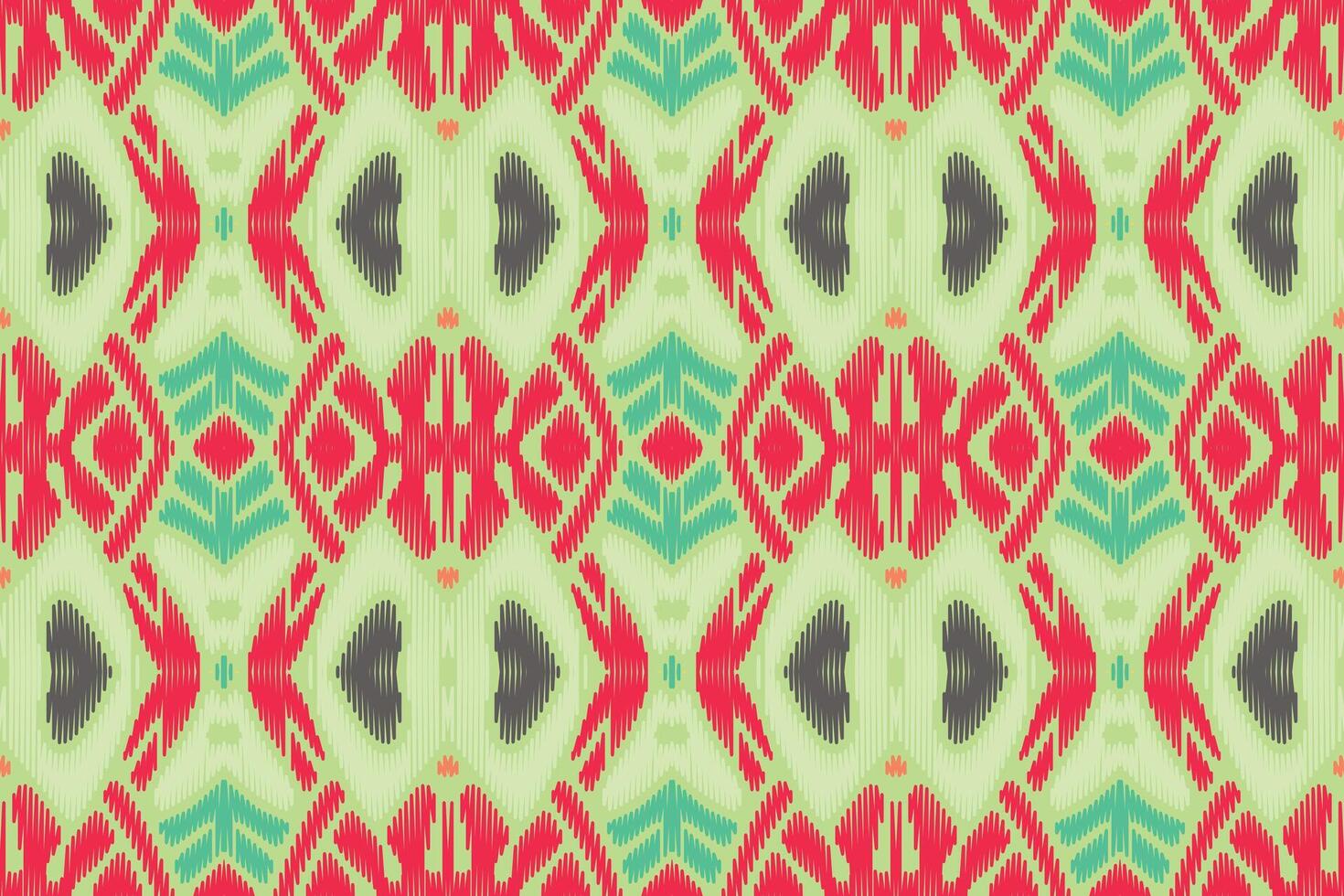 Ethnic ikat seamless pattern in tribal. American, Mexican style. Aztec geometric ornament print. vector