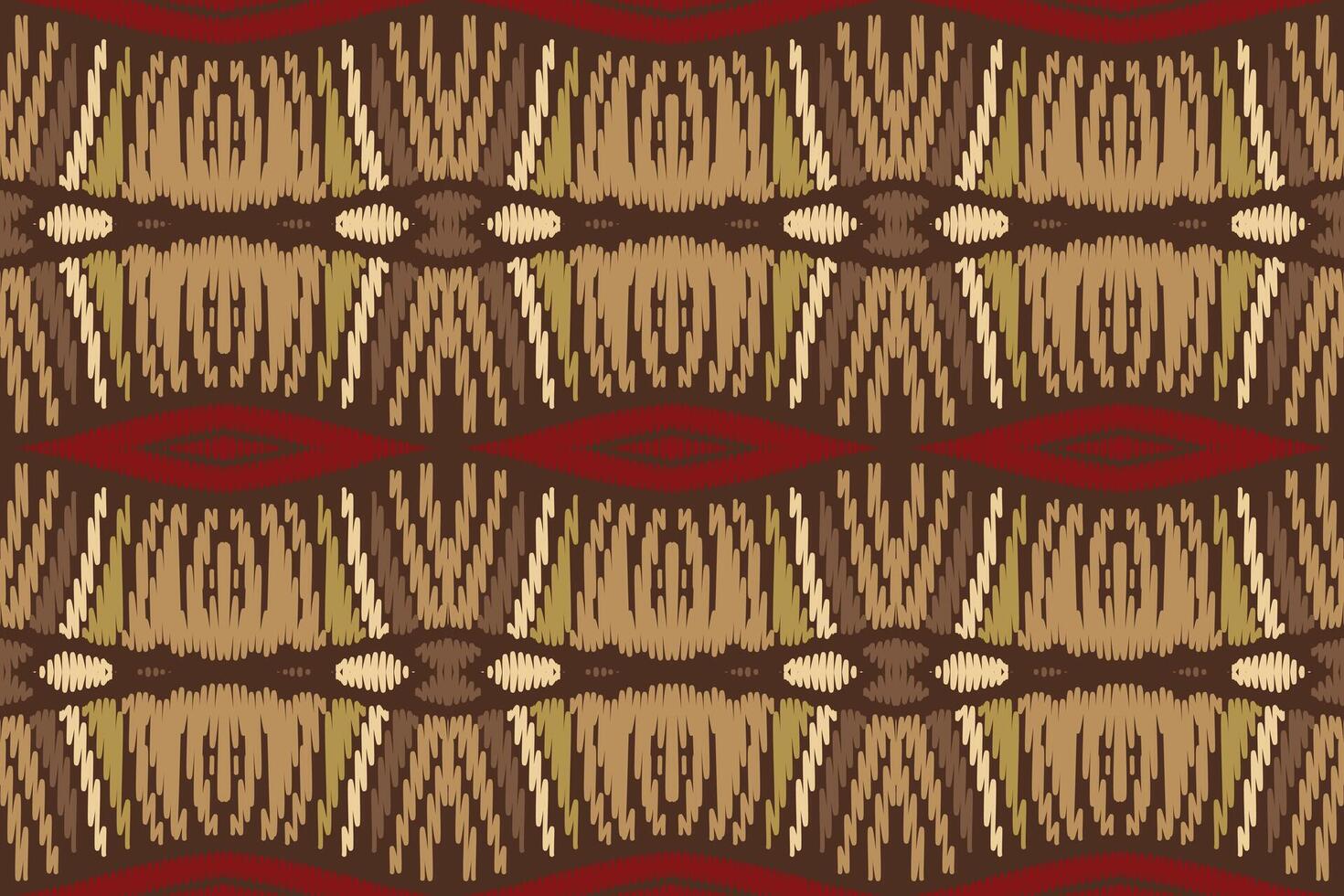 diseño de patrón étnico de bordado geométrico abstracto ikat. tela azteca alfombra mandala ornamento chevron textil decoración papel pintado. tribal boho nativo étnico pavo tradicional vector de fondo