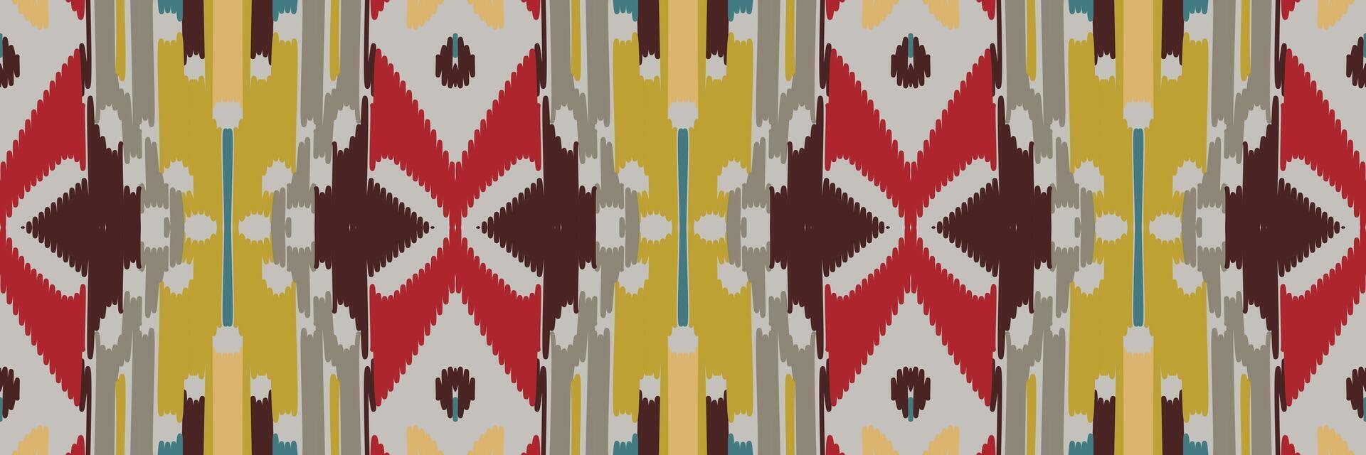 patrón ikat en tribal. geométrico étnico tradicional. estilo mexicano a rayas. diseño para fondo, papel tapiz, ilustración vectorial, tela, ropa, batik, alfombra, bordado. vector