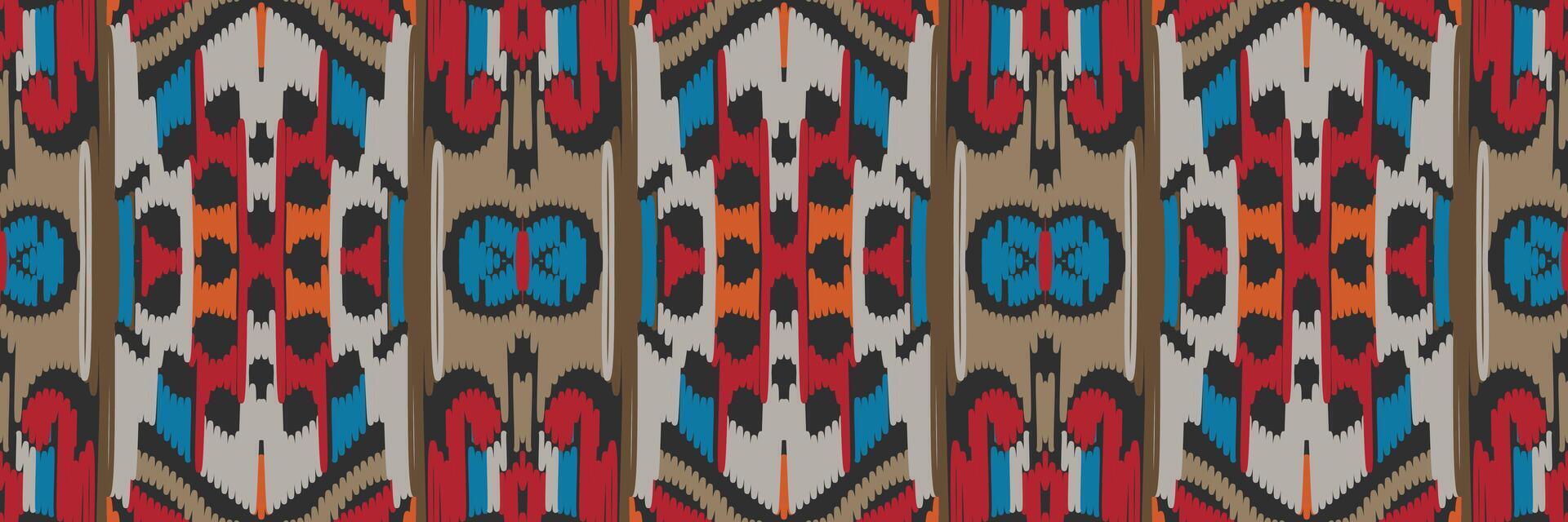 patrón ikat en tribal. geométrico étnico tradicional. estilo mexicano a rayas. diseño para fondo, papel tapiz, ilustración vectorial, tela, ropa, batik, alfombra, bordado. vector