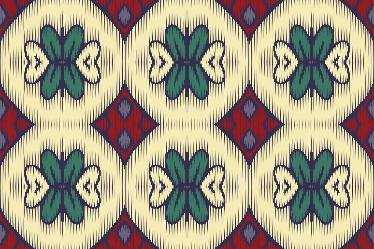 Ethnic ikat seamless pattern in tribal. American, Mexican style. Aztec geometric ornament print. vector