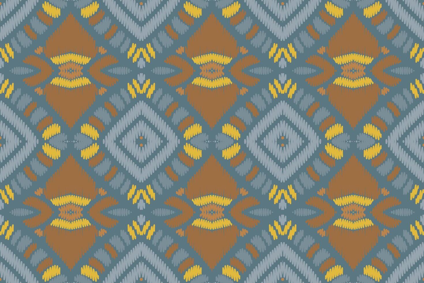 diseño de patrón étnico de bordado geométrico abstracto ikat. tela azteca alfombra mandala ornamento chevron textil decoración papel pintado. tribal boho nativo étnico pavo tradicional vector de fondo