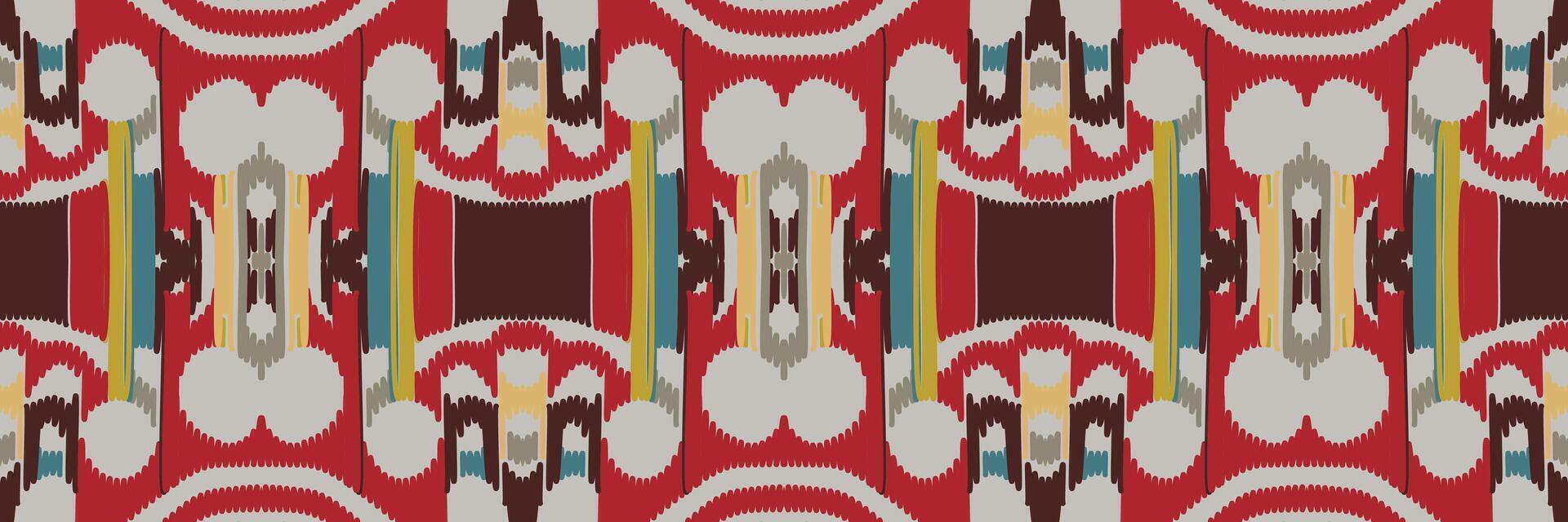 patrón ikat en tribal. geométrico étnico tradicional. estilo mexicano a rayas. diseño para fondo, papel tapiz, ilustración vectorial, tela, ropa, batik, alfombra, bordado. vector