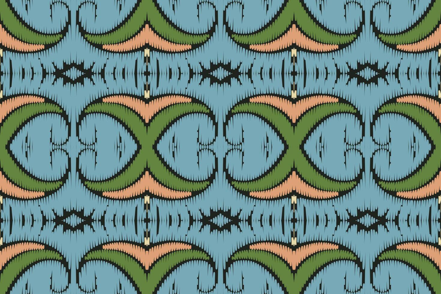 patrón étnico ikat sin costuras en tribal. diseño para fondo, papel pintado, ilustración vectorial, tela, ropa, moqueta, textil, batik, bordado. vector