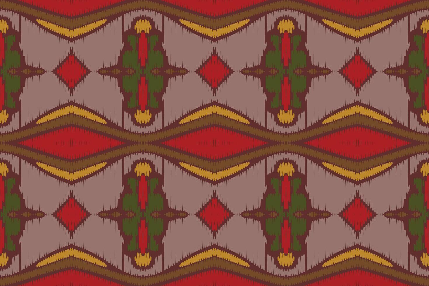 Ikat abstract geometric embroidery ethnic pattern design. Aztec fabric carpet mandala ornament chevron textile decoration wallpaper. Tribal boho native ethnic turkey traditional vector background
