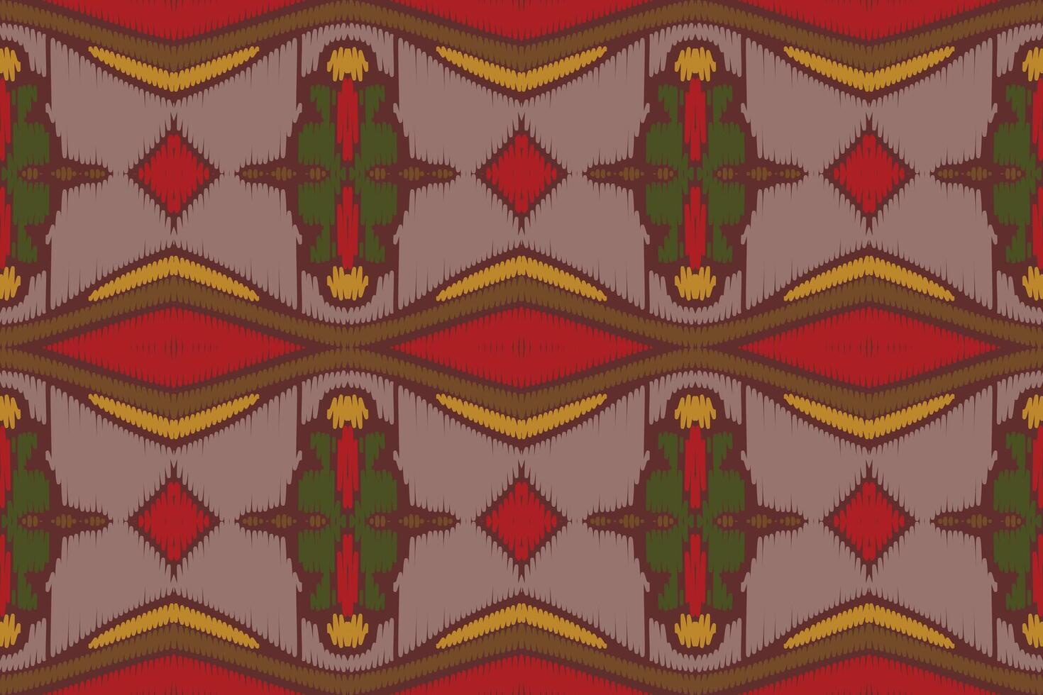 diseño de patrón étnico de bordado geométrico abstracto ikat. tela azteca alfombra mandala ornamento chevron textil decoración papel pintado. tribal boho nativo étnico pavo tradicional vector de fondo