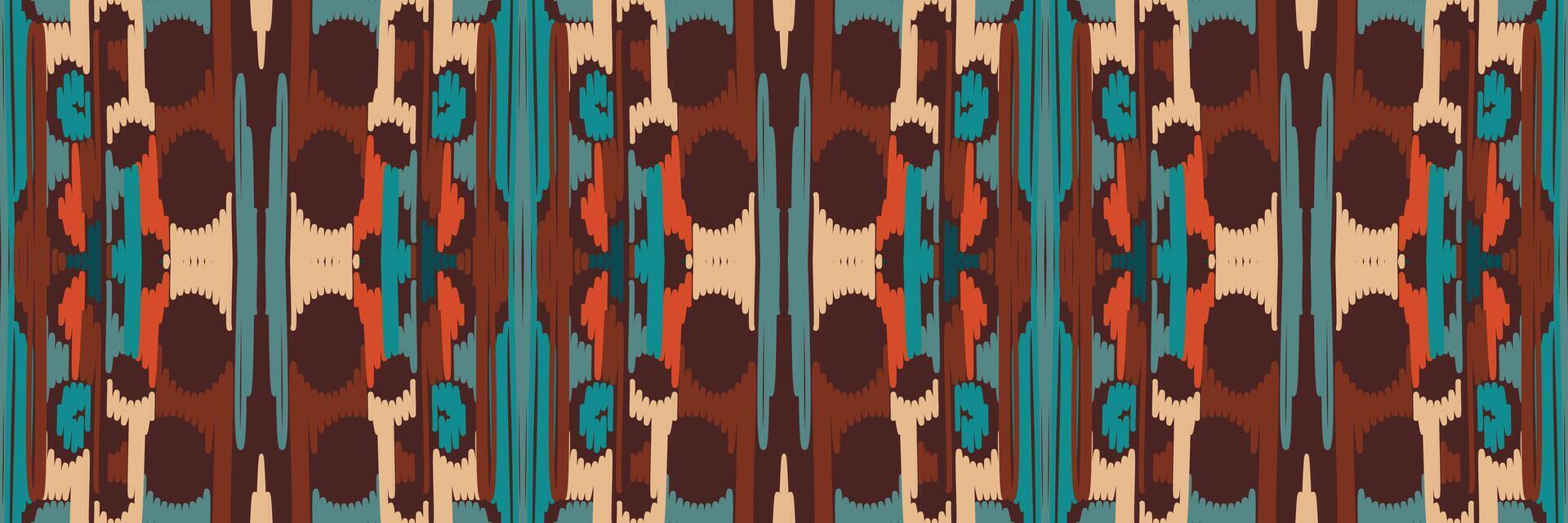 patrón ikat en tribal. geométrico étnico tradicional. estilo mexicano a rayas. diseño para fondo, papel tapiz, ilustración vectorial, tela, ropa, batik, alfombra, bordado. vector