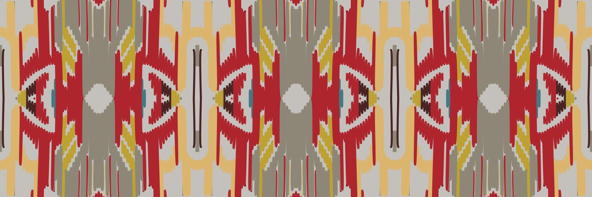 patrón ikat en tribal. geométrico étnico tradicional. estilo mexicano a rayas. diseño para fondo, papel tapiz, ilustración vectorial, tela, ropa, batik, alfombra, bordado. vector