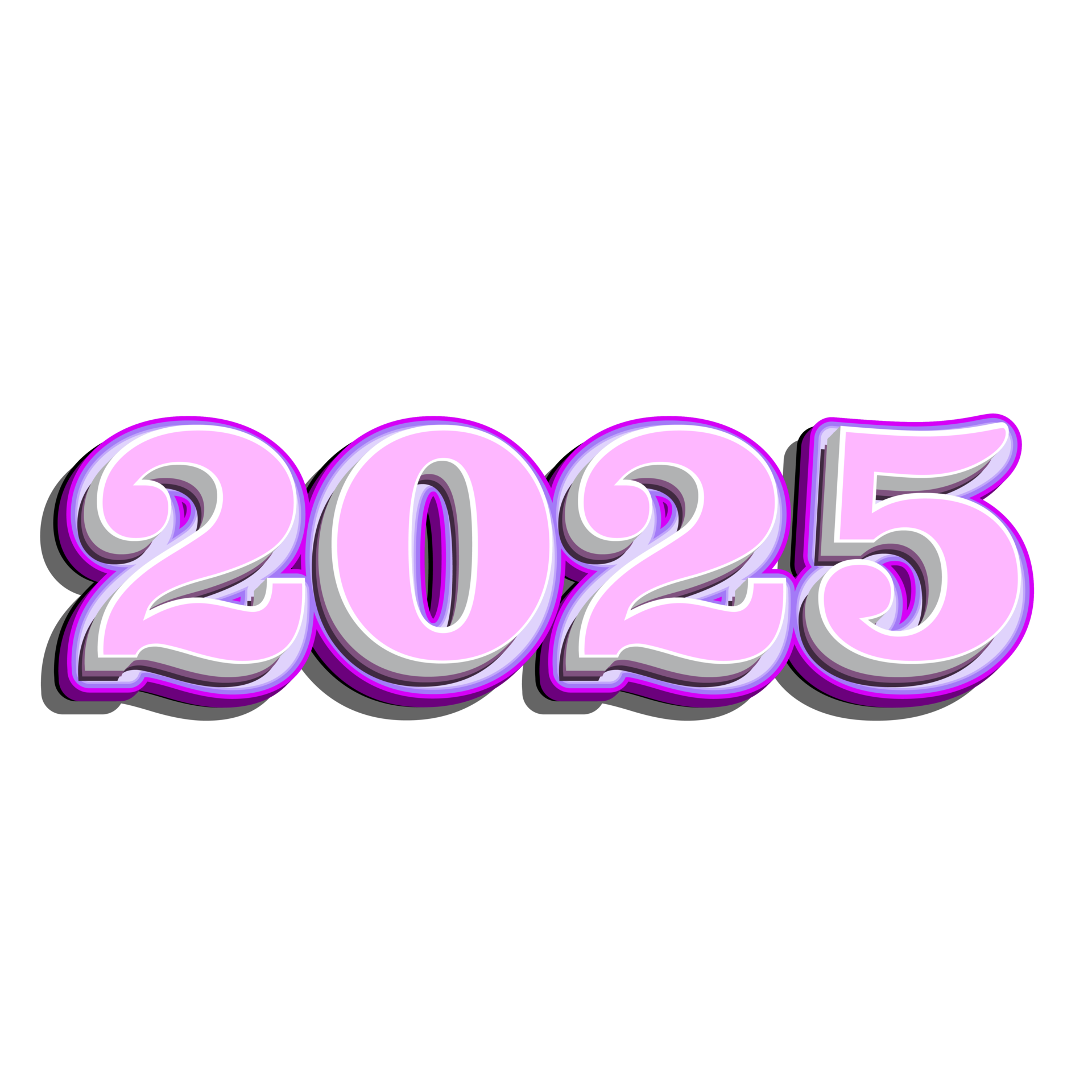 Happy new year 2025 38452056 PNG