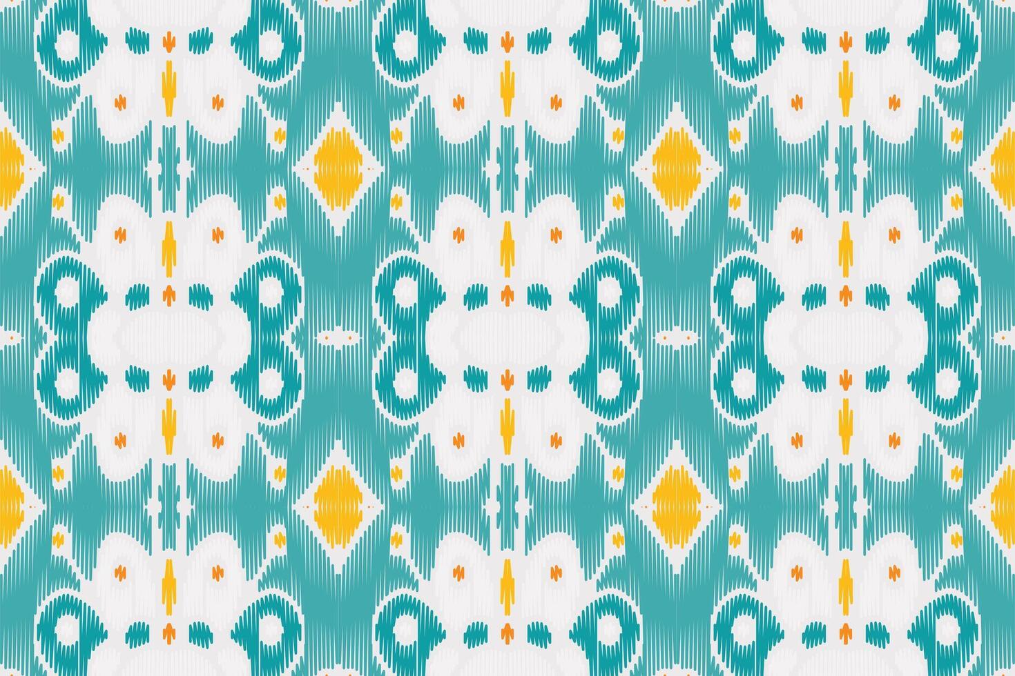 fabric ikat seamless pattern geometric ethnic traditional embroidery style.Design for background,carpet,mat,sarong,clothing,Vector illustration. vector