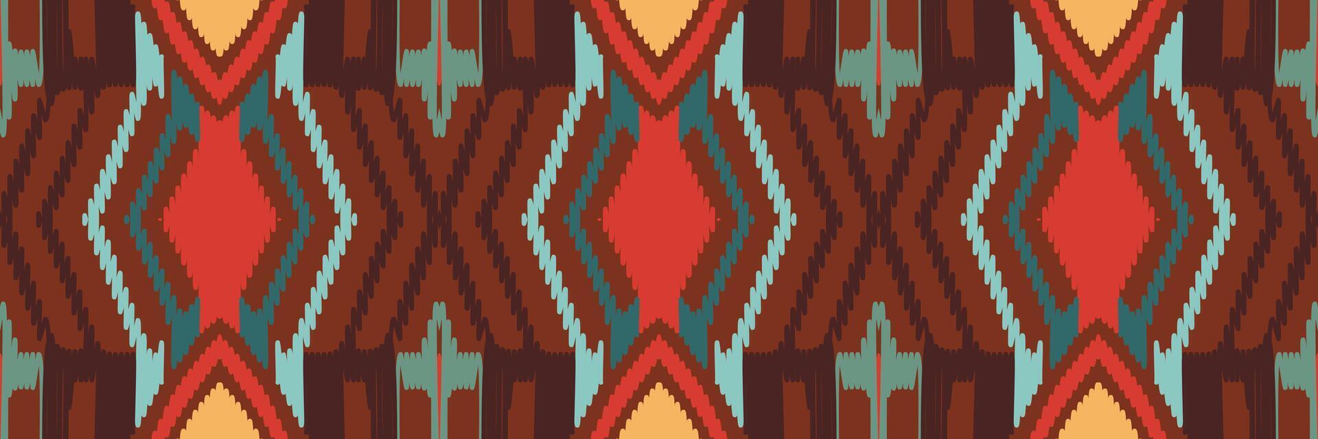 Abstract ethnic pattern art. Ikat seamless pattern in tribal. Design for background, wallpaper, vector illustration, fabric, clothing, carpet, embroidery.