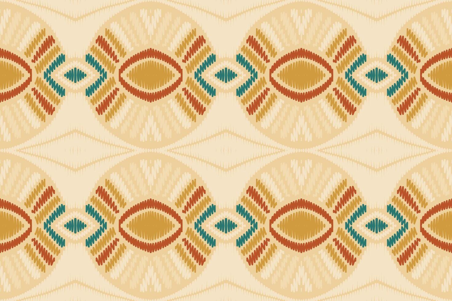 Ikat abstract geometric embroidery ethnic pattern design. Aztec fabric carpet mandala ornament chevron textile decoration wallpaper. Tribal boho native ethnic turkey traditional vector background