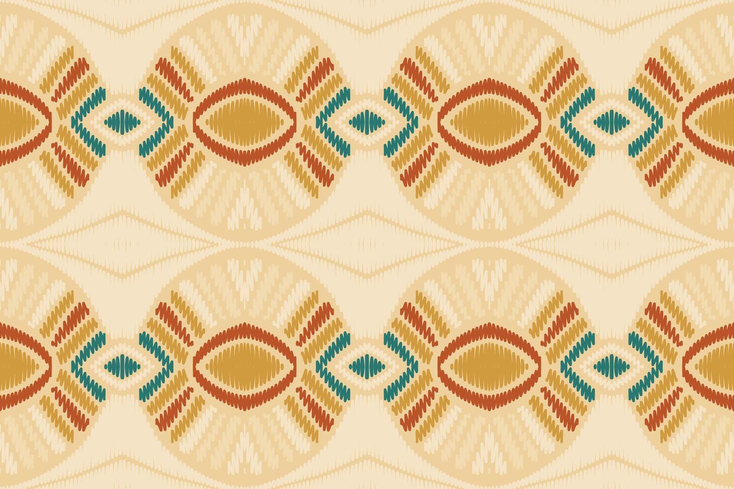 diseño de patrón étnico de bordado geométrico abstracto ikat. tela azteca alfombra mandala ornamento chevron textil decoración papel pintado. tribal boho nativo étnico pavo tradicional vector de fondo